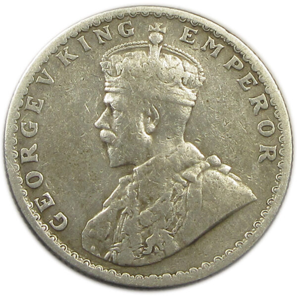 1914 Half Rupee King George V Bombay Mint GK 1051