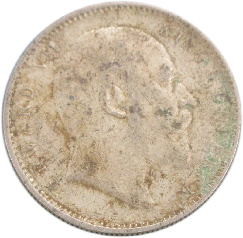 1908 One Rupee King Edward VII Calcutta Mint