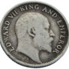 1905 1/4 Rupee King Edward VII Silver Coin