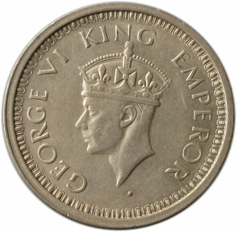 1945 One Rupee King George VI Bombay Mint