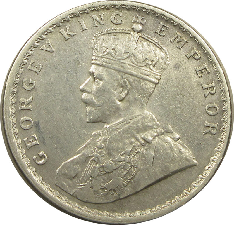 1913 One Rupee King George V Calcutta Mint GK 1027