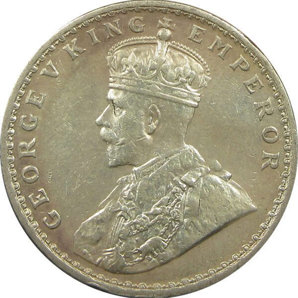 1913 One Rupee King George V Calcutta Mint UNC with luster and patina GK 1027