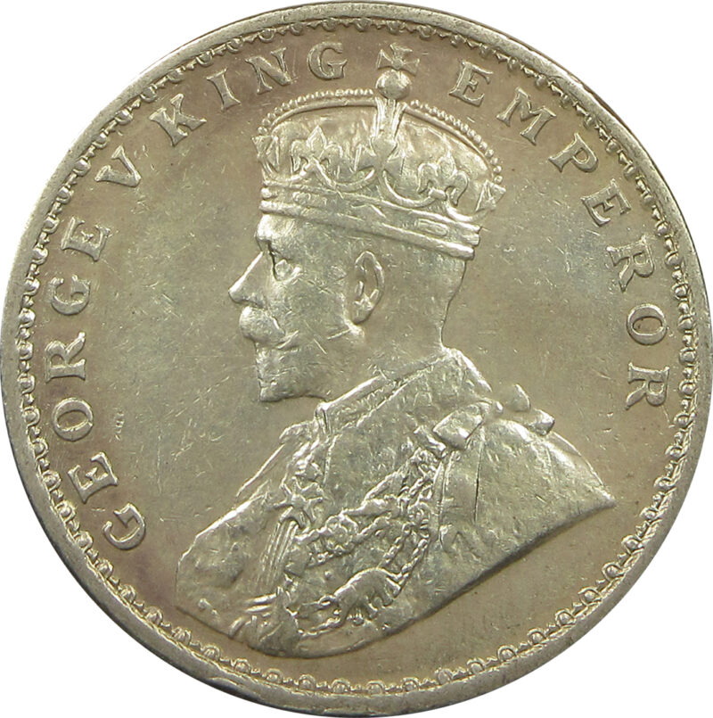 1913 One Rupee King George V Calcutta Mint UNC with luster and patina GK 1027