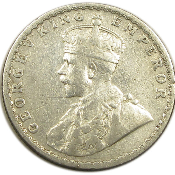 1917 Half Rupee King George V Bombay Mint GK 1055