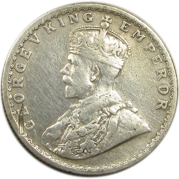 1918 Half Rupee King George V Bombay Mint Scarce GK 1056