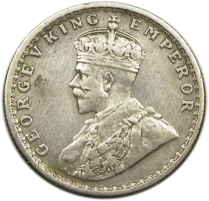 1936 Half Rupee King George V Calcutta Mint GK 1075