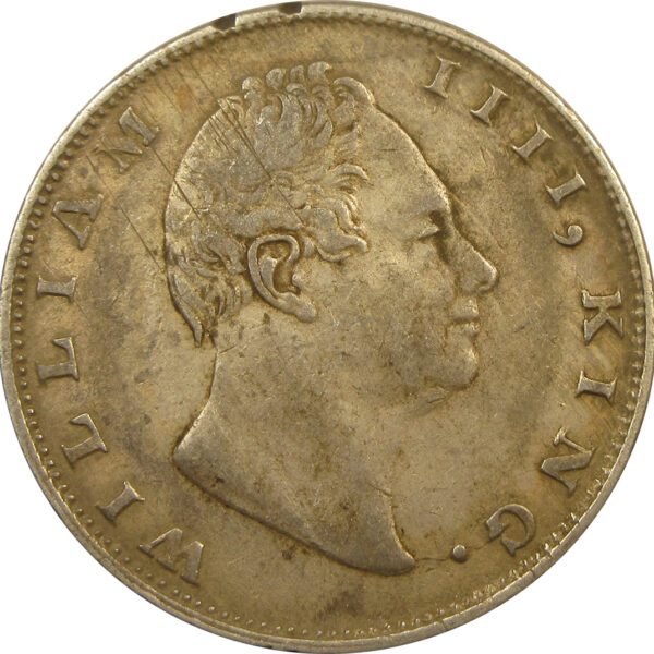 1835 One Rupee William IV King Calcutta Mint | Dug out f