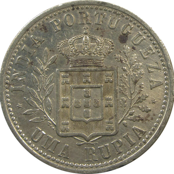 1 Rupia - Carlos I - Losboa Mint 1903 | Goa - Portuguese India Uma Rupia