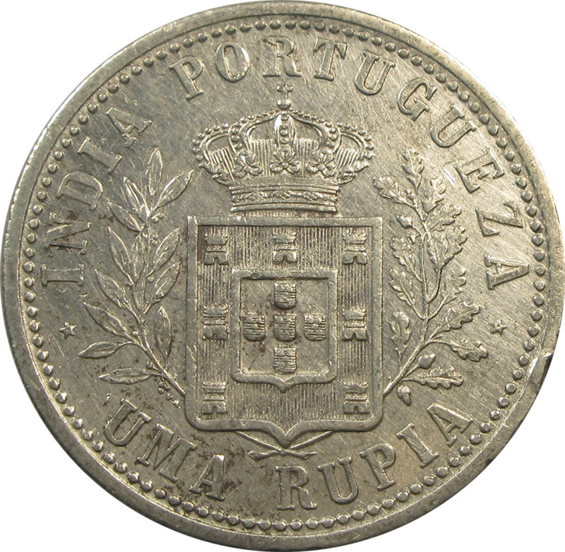 1 Rupia - Carlos I - Losboa Mint 1903 | Goa - Portuguese India Uma Rupia