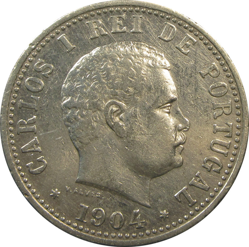 1 Rupia - Carlos I - Losboa Mint 1904 | Goa - Portuguese India