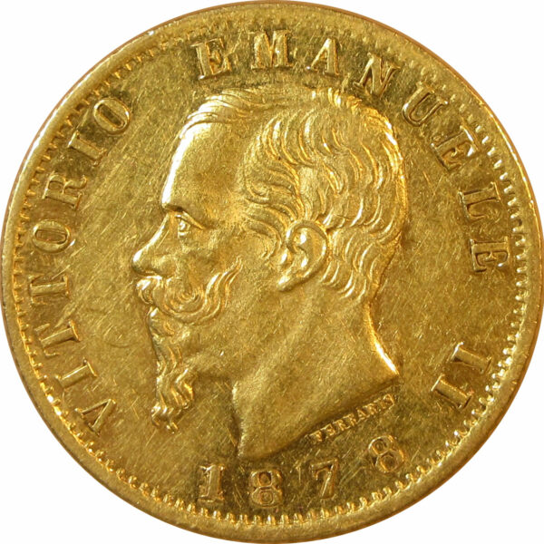 20 Lire - Victor Emmanuel II 1878 Gold Coin 6.45g. | Italy