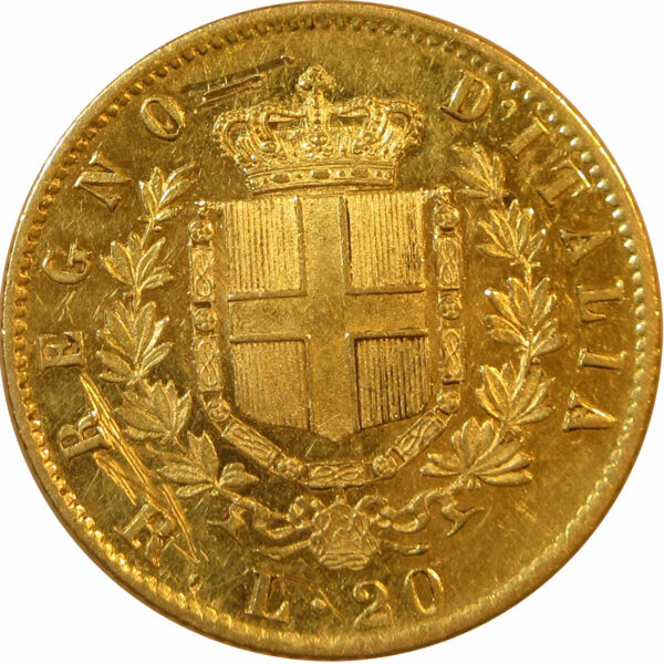 20 Lire - Victor Emmanuel II 1878 Gold Coin 6.45g. | Italy