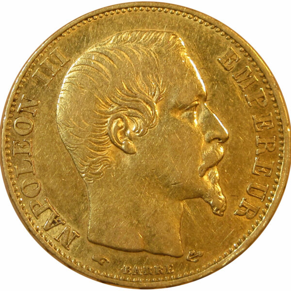 20 Francs - Napoleon III Year 1855 Gold Coin | France